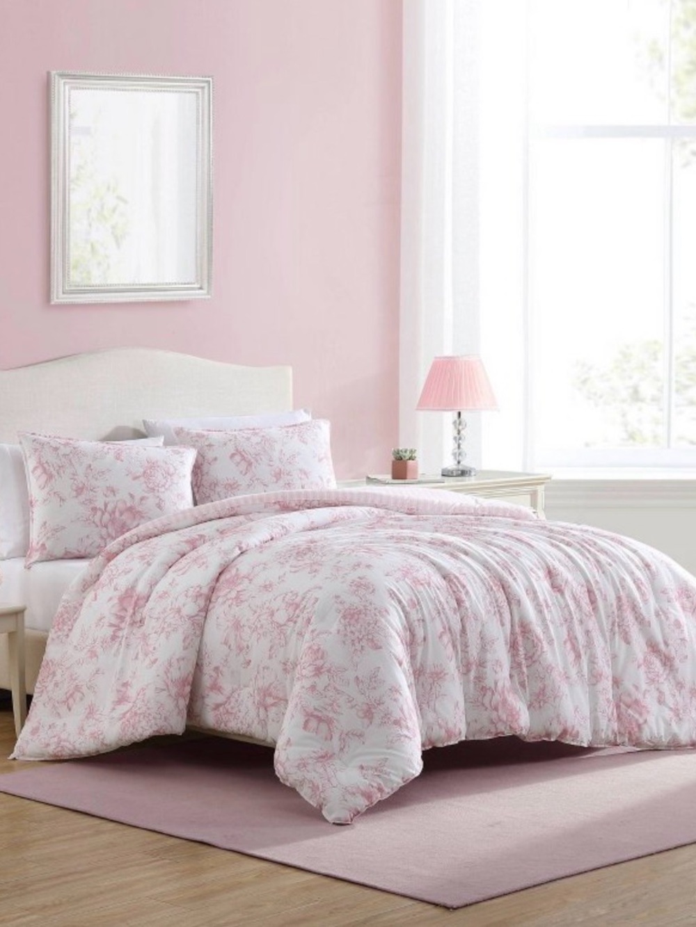 Laura Ashley Delphine Comforter bedding reversible floral cotton